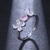 Elle Mosha Corea del Sur moda personalidad ama tu corazón anillo de circón temperamento femenino hermoso anillo fabricantes suministro