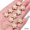 Cuentas sueltas de cerámica, cuentas redondas, forma de estrella de cinco puntas, concha, flor, accesorios de bricolaje, pulseras y collares.