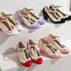21 Factory Modelo Nuevo Transfronterizo 4445464748 Tacón Grueso Zapatos de Mujer Talla Grande Bloque de Color Estilo de Comercio Exterior Zapatos de Calle Entrega Directa de Fábrica