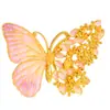 Pu Zuoqiang Preservação de Cor Dourado Acessórios Diy Osmanthus Meia Borboleta Pingente Novo Sonho Chinês Flores Borboleta Dança Colar