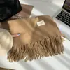 Bufanda de Color Sólido Nueva Transfronteriza 2025 para Mujer, Chal Versátil de Invierno de Cachemira Sintética, Bufanda Gruesa Simple Cálida para Cuello de Estudiante