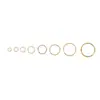 Envío gratis anillo abierto dorado anillo de metal anillo cerrado anillo accesorios para joyería hechos a mano diy anillo abierto pesaje al por mayor