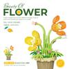 Senbao 611050 Caja de Música de Té de Flores Juguete de Ensamblaje Infantil Compatible con Bloques de Construcción de Juguete de Alta Calidad Regalo de Flores Venta al por Mayor