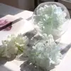 Simulación de borde horneado cabeza de hortensia borde quemado hortensia flor artificial DIY accesorios para el cabello decoración de boda cabeza de hortensia