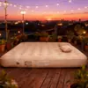 Tela de Camping para Exteriores Sofá Inflable de Doble Capa Festival de Música Cojín Inflable Doble Hogar Sillón Reclinable Plegable Perezoso