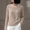 Tricô de Fio Único Tencel com Lantejoulas Feminino 26 Estilos Solto Gola Redonda Borda Enrolada Camada Base Manga Longa Raglan Suéter Pulôver de Linho