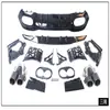 Adequado para Modelo W177 19-23 Classe A Mercedes-Benz Versão Esportiva Modificado Amg A45/45S Lábio Traseiro com Dupla Saída de Escapamento