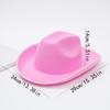 Fábrica da Amazon em estoque chapéu de cowboy branco DIY pintura feita à mão chapéu de cowboy ocidental chapéu de feltro com bordas brancas