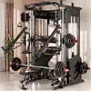 Banco de Press de Banca Multifuncional Rack para Sentadillas en Casa Máquina Smith Entrenador Integral Rack de Pórtico Flybird Equipo de Fitness