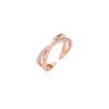 Fabricante de Anillos Estilo Coreano Anillo de Cruz Incrustado con Diamantes para Mujer, Anillo de Zirconia Moderno y Exquisito, Estilo Minimalista, Joyería Versátil y Elegante