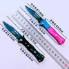 Cuchillo de fruta Boston 830 Scimitar de acero inoxidable, plegable, para exteriores, con clip trasero, para supervivencia en el campo.