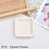 Cesta cuadrada de color con dibujos animados, crema, pegamento, accesorios de resina, accesorios de bricolaje, horquilla, agujero, zapatos, hebilla, accesorios decorativos, flores para zapatos
