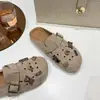 Novedad Primavera/Verano 2026 Estilo Súper Cómodas Sin Cordones Poco Profundas Antideslizantes Estilo Retro Birkenstock Pantuflas para Mujer