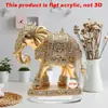 Producto Nuevo Transfronterizo Soporte Acrílico 2D Manzana Creativa Decoración de Mesa de Entrada para el Hogar Sala de Estar Decoraciones Navideñas