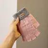Guantes de Invierno de Cinco Dedos Cálidos Tejidos para Hombres y Mujeres, Compatibles con Pantalla Táctil, Forrados de Felpa, Engrosados, Guantes de Pareja para Ciclismo, Lindos Guantes de Invierno para Mujeres