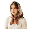 Lenço de Seda Coreano Fácil de Cuidar e Resistente a Amassados, Lenço Decorativo Pequeno para Pescoço com Padrão Paisley Listrado Bolinhas Diamante Fashion Retrô, Lenço de Cabeça, Lenço