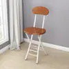 Suministro Directo de Fábrica Silla Plegable Silla de Comedor para el Hogar Silla Sencilla Silla de Ocio con Respaldo Taburete Silla Taburete Redondo Portátil para Adultos