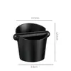 Caja de Descarte de Café y Set de Prensador | Caja de Plástico Mini, Prensador con Mango de Madera | KB-TM01