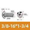 Tornillo Hueco de Cabeza Redonda Hexagonal para Escape de Acero Inoxidable 304, Estándar Británico y Americano, con Rosca de Tornillo Perforada al Vacío