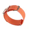 Pulseira de Relógio Tecida em Nylon de Cor Pura Dropshipping Sete Cores, Pulseira de Relógio Inteligente Respirável e Confortável 18~22mm
