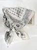Pañuelo Cuadrado Pequeño Flor de Anacardo Pañuelo de Seda para Mujer 2026 Nuevo Estilo Pañuelo para el Cuello Accesorio de Cuello de Alta Gama Combinado con Decoración para Camisa