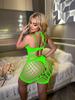Saia Sexy Justa ao Corpo com Design sem Costas, Lingerie Europeia e Americana Transfronteiriça, Conjunto de Roupas de Rede Peça Única, Conjunto de Lingerie Camisola de Comércio Exterior E101