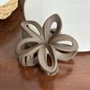 Dovii Jewelry Clip de Pinza de Garra Plumeria Hueco Esmerilado Transfronterizo Pinza de Tiburón de Alto Nivel para Recogidos Pinza de Cabello Versátil Adorno para el Cabello