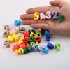 Cuentas sueltas de color dopamina, con agujero grande, agujero horizontal, para manualidades DIY, pulseras, llaveros, dijes para bolsos y otros accesorios