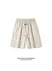 Pantalones Cortos de Patchwork Finos de Verano para Hombre con Diseño Bordado Pantalones Casuales Deportivos de Baloncesto de Seda Helada de Secado Rápido de Longitud Media