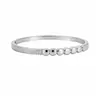 Pulsera Geométrica de Zirconia Bañada en Oro Real de 18 Quilates, Pulsera Elegante y Versátil para el Día a Día, Joyería de Lujo Ligero de Nicho al por Mayor