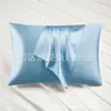 Amazon Aliexpress Funda de almohada individual Satén de seda helada Imitación de seda Seda Funda de almohada Venta al por mayor de fábrica transfronteriza Temu