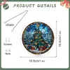 PT-TYU303 Árbol de Navidad Transfronterizo Etiqueta de Rompecabezas Acrílico Atmósfera Navideña Colgante Decoración de Ventana Adorno