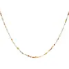 Nuevo collar de amor de piedra natural estilo chino para mujer, cobre chapado en oro, lujo ligero, moda original, cadena para clavícula, joyería al por mayor de Qingdao