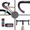 Guidão de bicicleta refletivo colorido com alça de guidão de bicicleta respirável antiderrapante para dead fly atacado