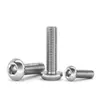 Tornillo de Cabeza Redonda con Hexágono Interior de Acero Inoxidable 316 Tornillo Mecánico de Cabeza Plana con Hexágono Interior Tornillo de Cabeza Cilíndrica con Hexágono Interior m3m5m10