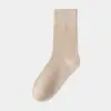 Calcetines de algodón puro personalizados para mujer, resistentes al olor, absorbentes del sudor, sin costuras, anti-pilling, calcetines versátiles para mujer al por mayor de Zhuji