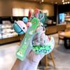 Llavero de Oso Pintado al Óleo Colgante de Campana para Aliviar el Estrés Regalo Venta Directa de Fábrica Mismo Estilo que Xiaohongshu Regalo Lindo y Divertido
