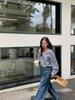Camisa de Manga Larga con Encaje Empalmado Estilo Coreano Chic, Top Dulce 530896 de Guangzhou Huang Zheng, Atmósfera de Principios de Otoño