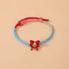 Pulsera de Cuerda de Cinco Colores Mariposa Sinfonía de Colores Pulsera Tejida a Mano para Adultos, Niños y Bebés, Cuerda Roja con Significado Festivo Mayoreo