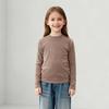 Camiseta de Manga Larga para Niños, Top Versátil de Otoño, Camisa de Cuello Medio-Alto para Niñas, Capa Base Antibacteriana para Niños