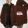 Moletom com zíper tema da equipe da World Tour 2026, merchandise do BTS, moletom de corte solto