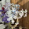 Orquídeas Lirios Artificiales de Tallo Largo para Decoración de Techo de Salón de Bodas, Decoraciones Guía para Techos Altos, Flores Artificiales para Mesa de Hotel