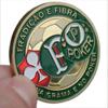 Prensador de tarjetas de regalo Texas Hold'em con chip metálico y protector de tarjetas chapado en oro de 100 g opcional