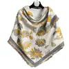 Lenço Xale Elegante Quadrado Jacquard Outono Novo Estilo Coreano Capa de Pescoço Xale Falso Caxemira Lenço de Roupa Feminina