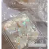 Joias para Nail Art Celebridade da Internet Explosivas Pedaços de Concha Ultrafinos Cor Mágica Irregular Pedaços Naturais de Abalone Decorações para Nail Art