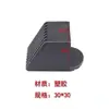 Tubo cuadrado chaqueta plástico tubo cuadrado de acero cubierta de pie accesorios para equipos de fitness muebles pata de mesa cubierta protectora almohadilla de pie de plástico oblicua