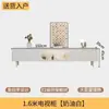 Combo de Mesa de Centro y Mueble de TV Estilo Crema para Sala de Estar, Estilo Francés Moderno Sencillo, Apartamento Pequeño, Madera Maciza, Mueble de TV Blanco