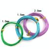 Fio de alumínio esmaltado colorido de 1,5 mm feito à mão DIY bicicleta motocicleta árvore da sorte material para fazer joias fio de ferro macio