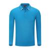 Polo de Manga Larga Personalizado de Fábrica Chaqueta Empresarial Ropa de Trabajo Solapa Camisa Publicitaria Camiseta Reunión Anual Ropa de Trabajo Impresión de logotipo