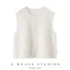 Chal de Color Sólido Tacto Cachemir Nuevo Chal sin Mangas para Mujer Diseño de Cuello Redondo Suéter Otoño e Invierno Color Camello Cepillado